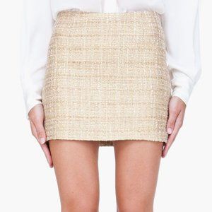 ALICE + OLIVIA adorable gold tweet skirt